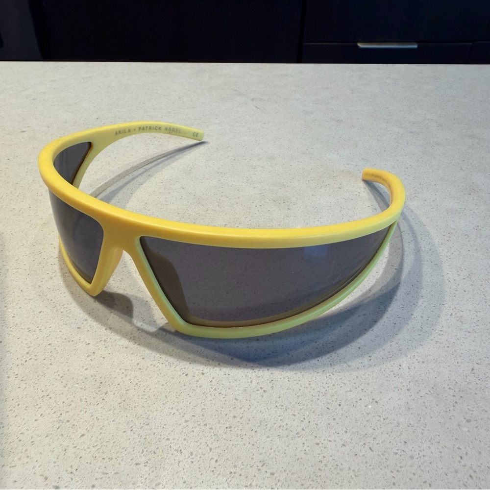 Yellow Sunglasses with Dark Lenses